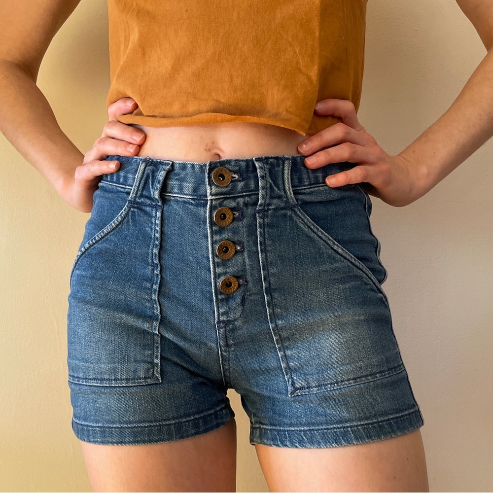 Alexa Chung x Madewell button-front shorts